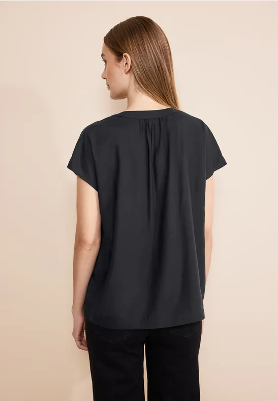 Viskose Blusenshirt Black