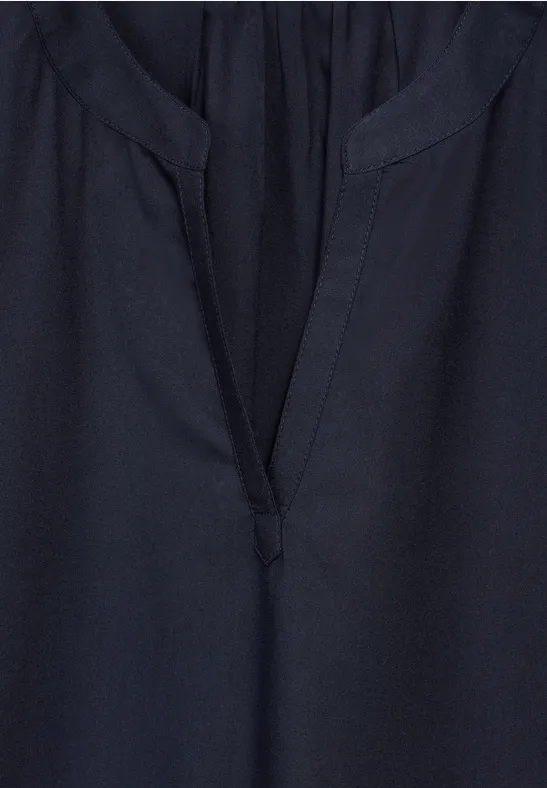 T-shirt chemisier en viscose deep blue