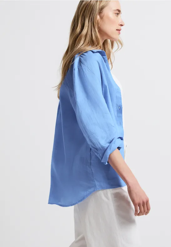 Leinenhemdbluse serenity blue