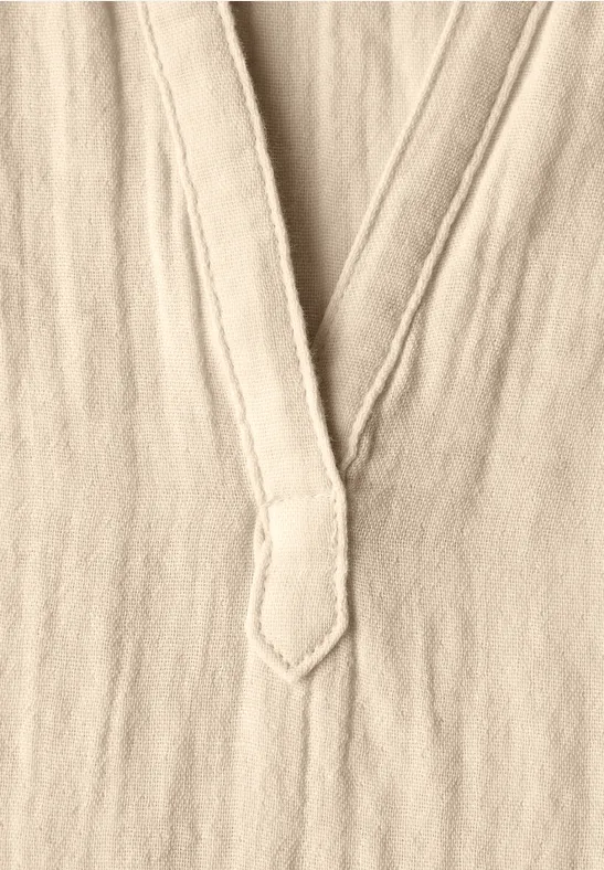 Musselin-Bluse velvet cream