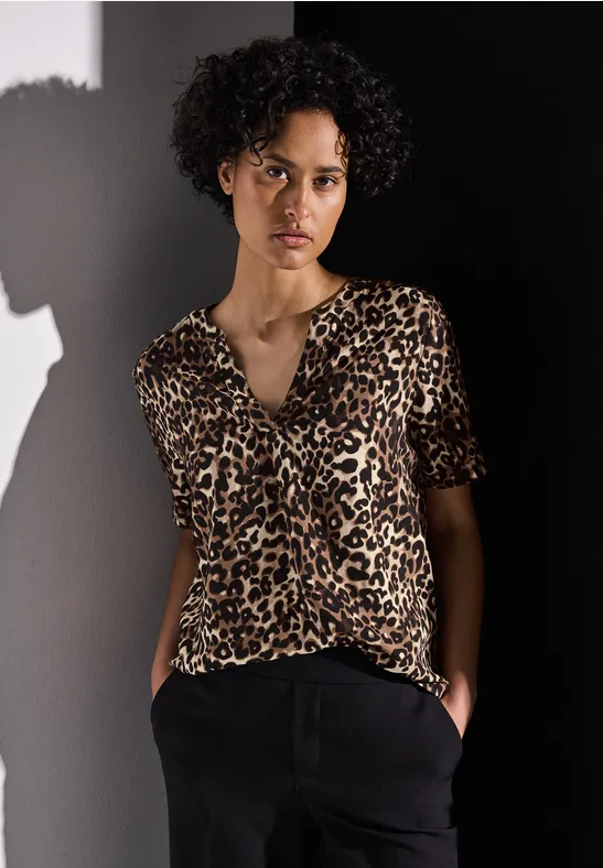 Blouse à motifs cub brown