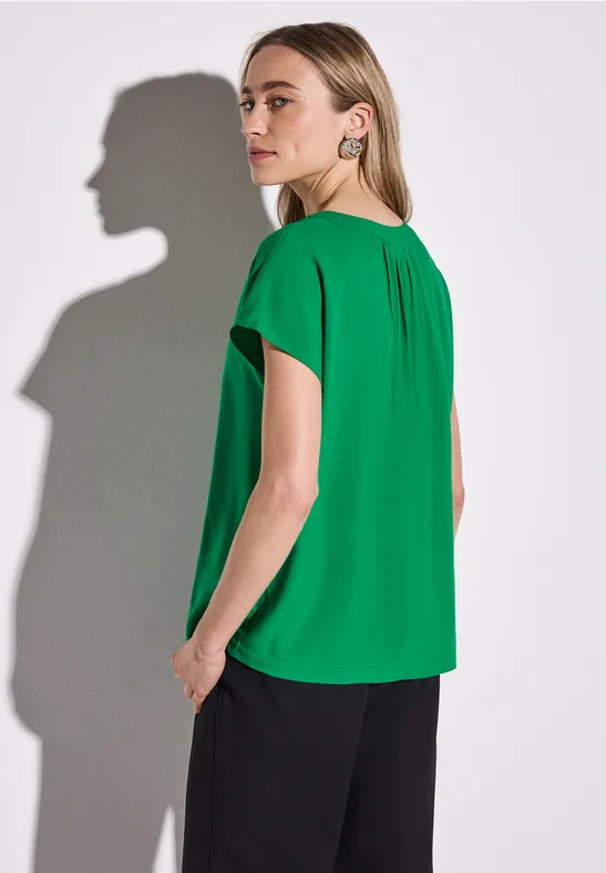 Blouse en couleur unie glowing green