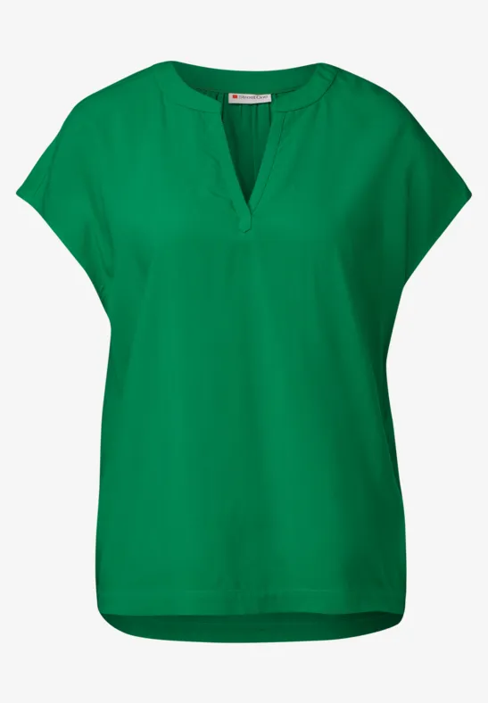 Blouse en couleur unie glowing green