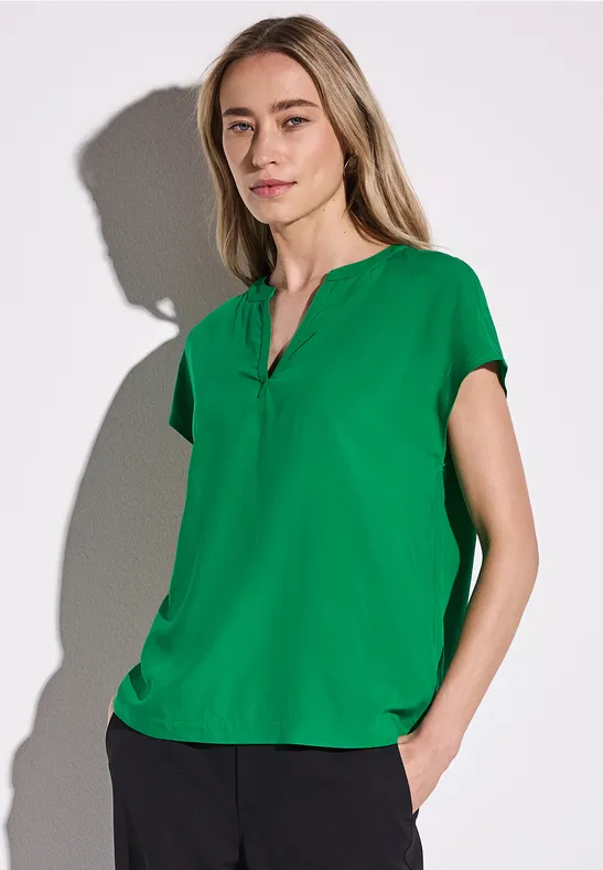 Blouse en couleur unie glowing green