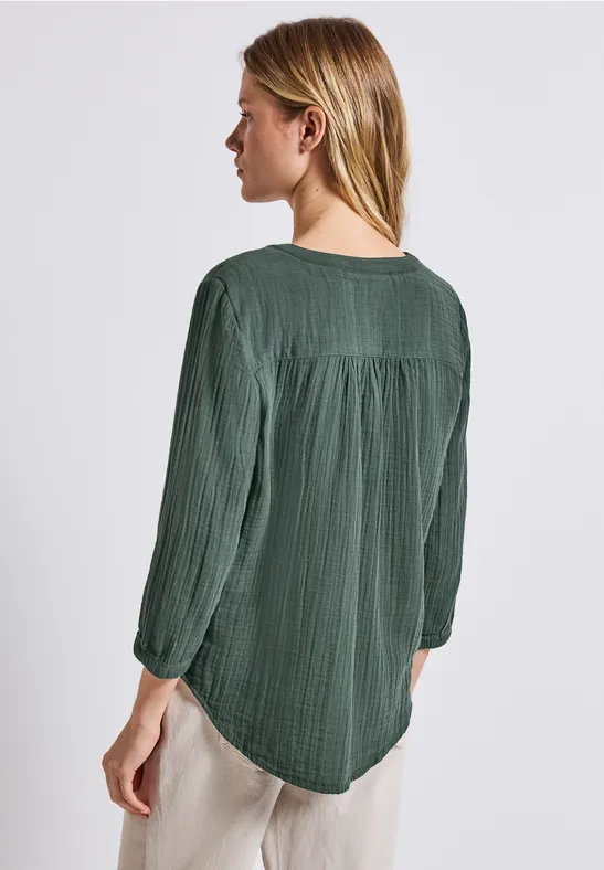 Musselin Tunika mid green