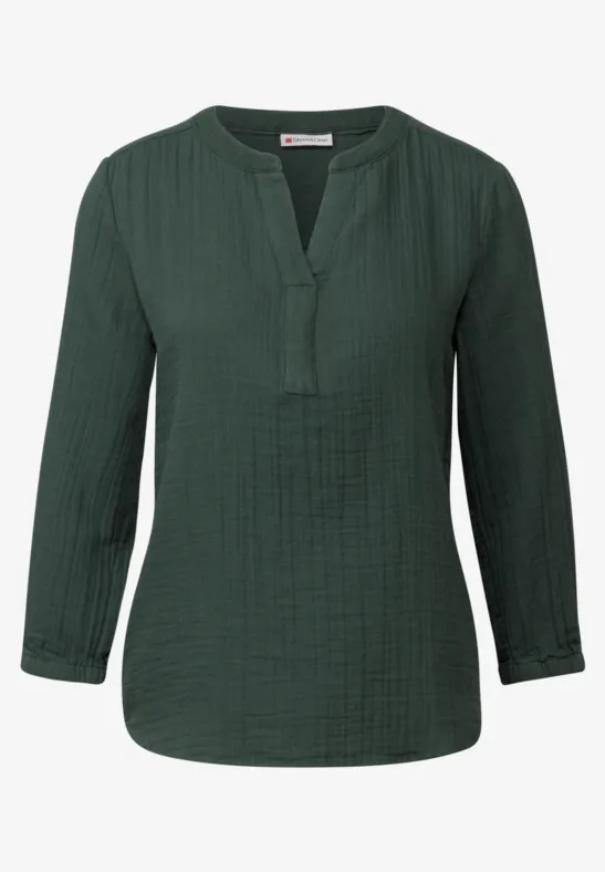 Musselin Tunika mid green