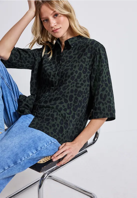 Chemisier à motifs mid green
