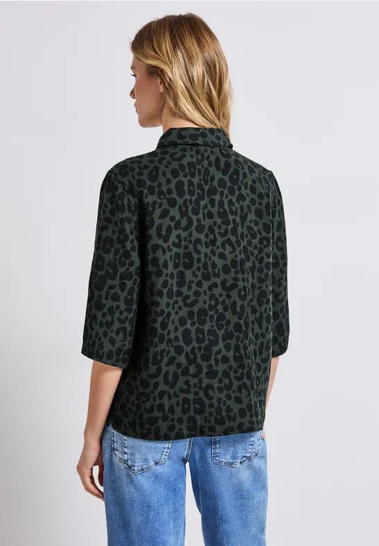 Chemisier à motifs mid green