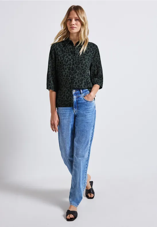 Chemisier à motifs mid green