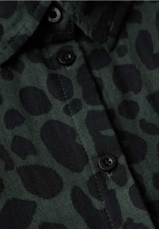 Chemisier à motifs mid green