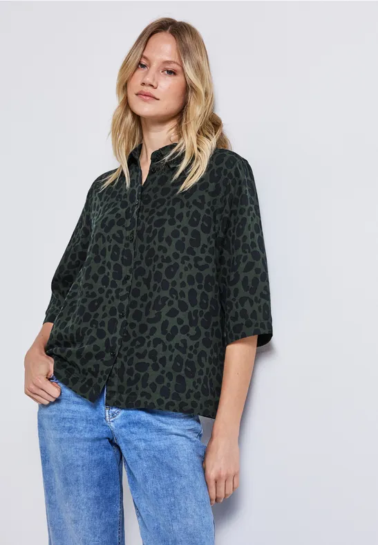 Chemisier à motifs mid green