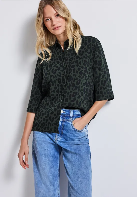Chemisier à motifs mid green