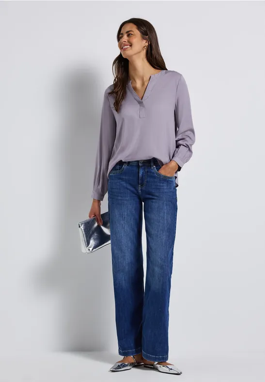 Split Neck Tunika wisteria purple