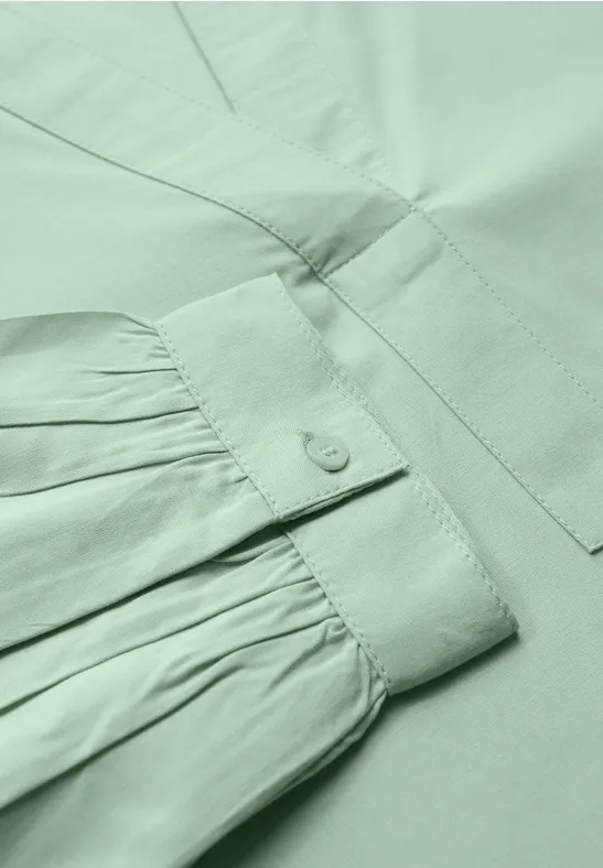 Tuniek met gespleten hals serene green