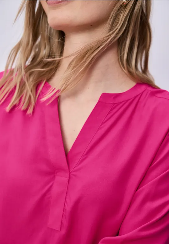 Split Neck Tunika magenta dream