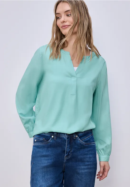 Split Neck Tunika misty mint