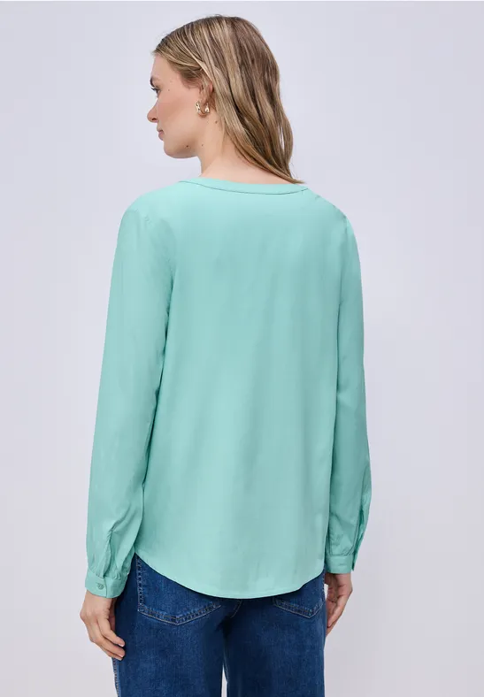 Split Neck Tunika misty mint