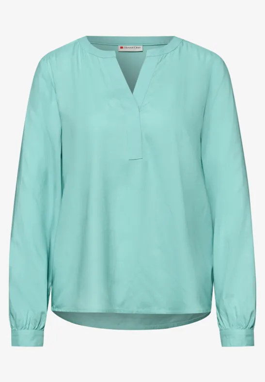 Split Neck Tunika misty mint