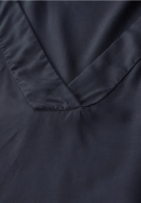 V-Neck Blusenshirt deepwater blue