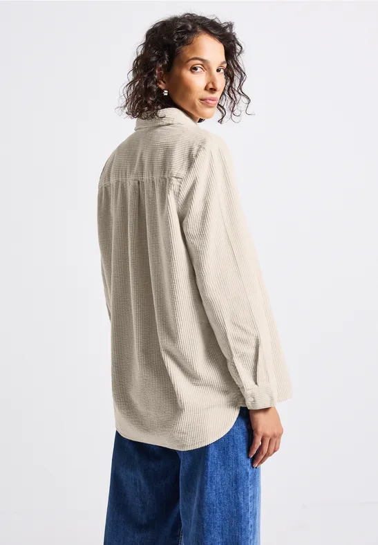 Koord lange blouse malted beige