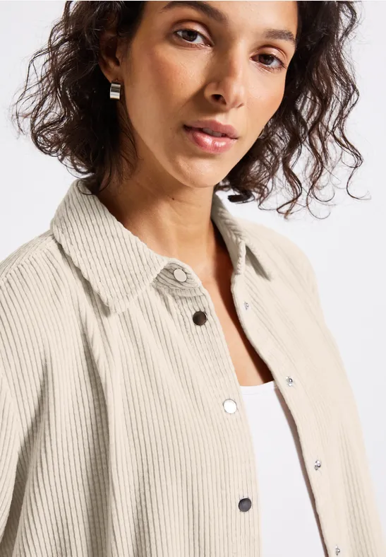 Koord lange blouse malted beige