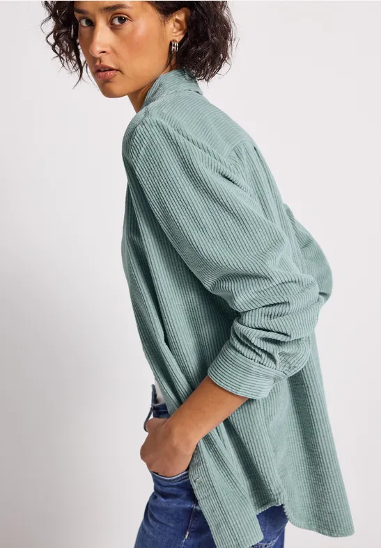 Koord lange blouse arona blue