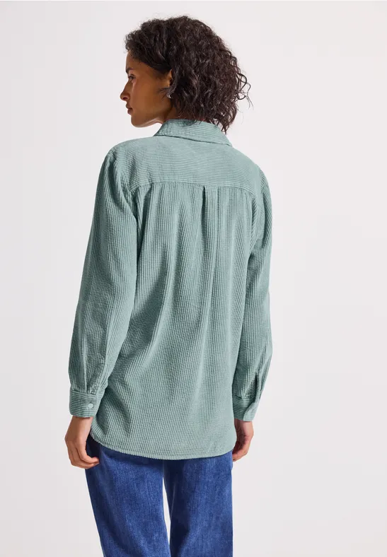 Koord lange blouse arona blue