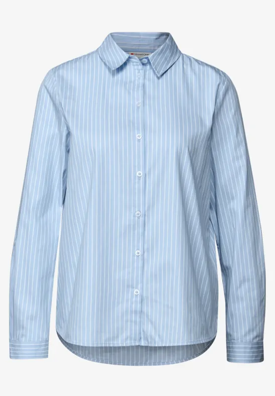 Gestreepte zakelijke blouse original blue