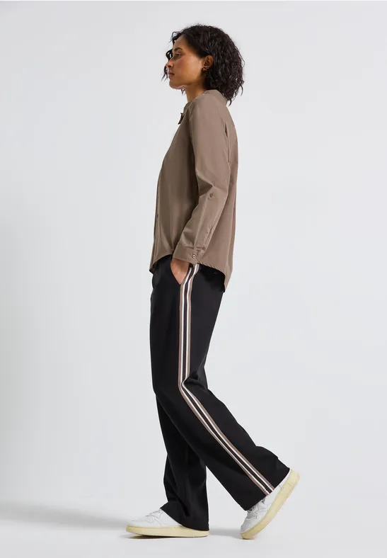 Business Bluse silk brown