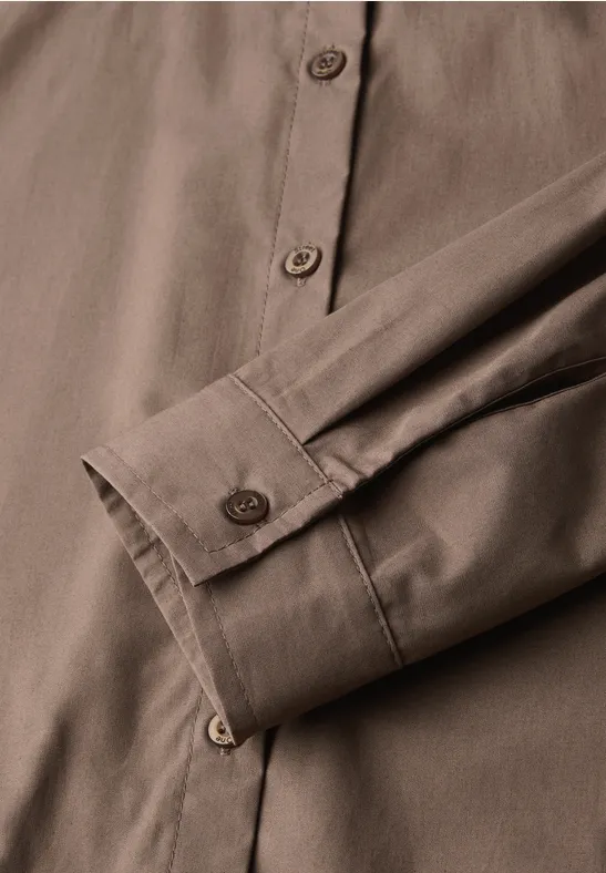 Business Bluse silk brown