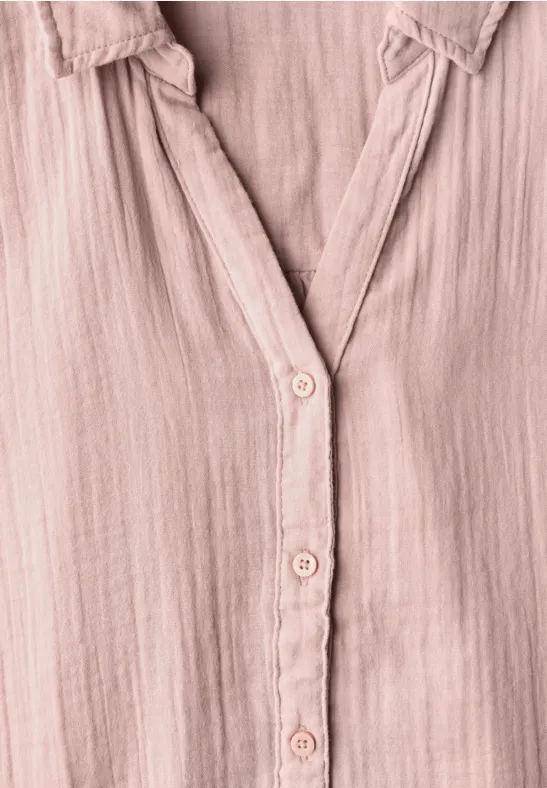Musselin Hemdbluse faded rose