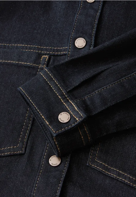 Rinsed Jeansbluse Rinse Blue washed