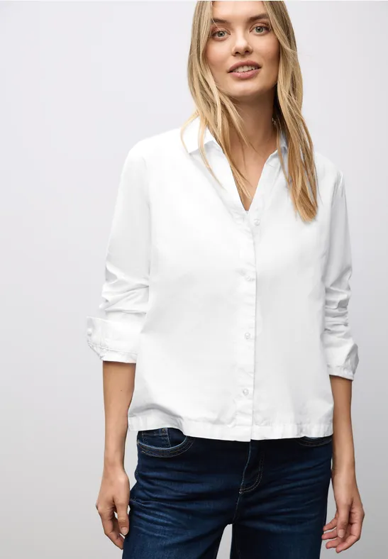 Twill Hemdbluse White