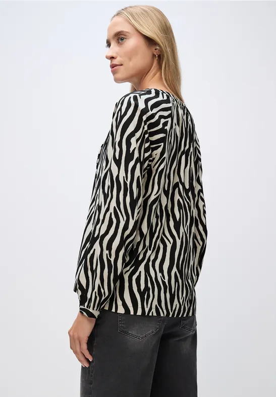 Tunique raglan à motifs Black