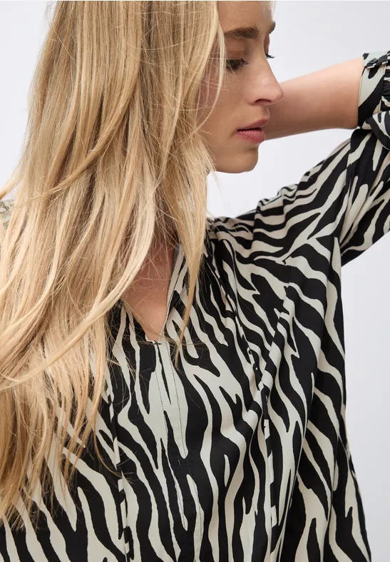 Tunique raglan à motifs Black