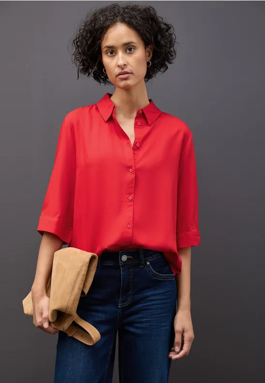 Overhemd blouse racing red