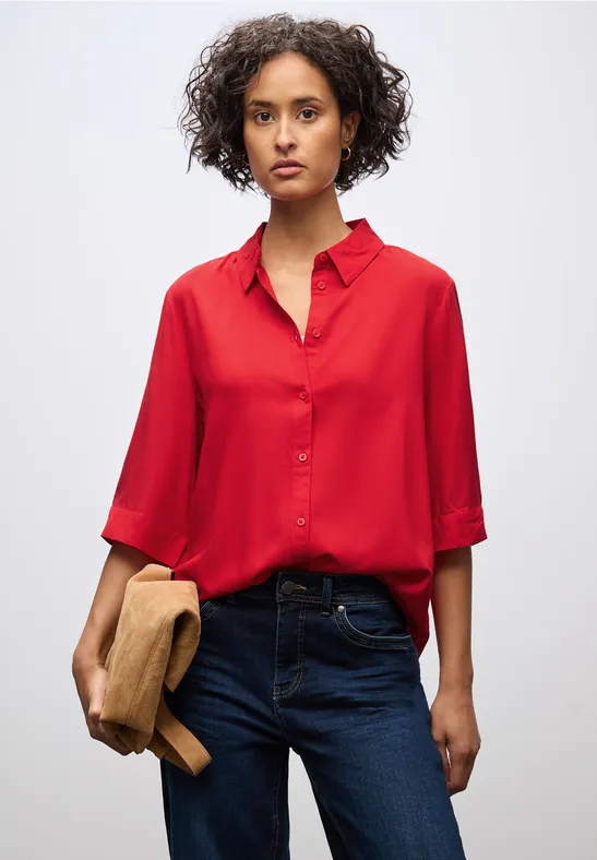 Overhemd blouse racing red