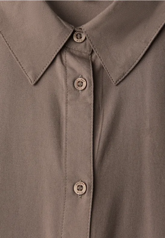 Chemisier à chemise silk brown