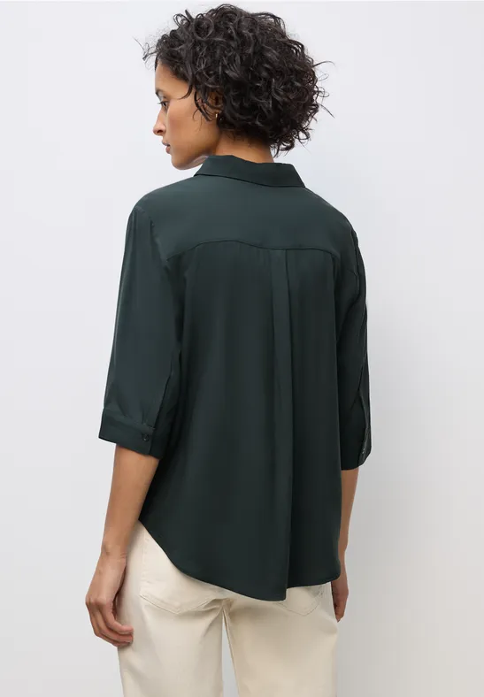 Hemdbluse evernight green