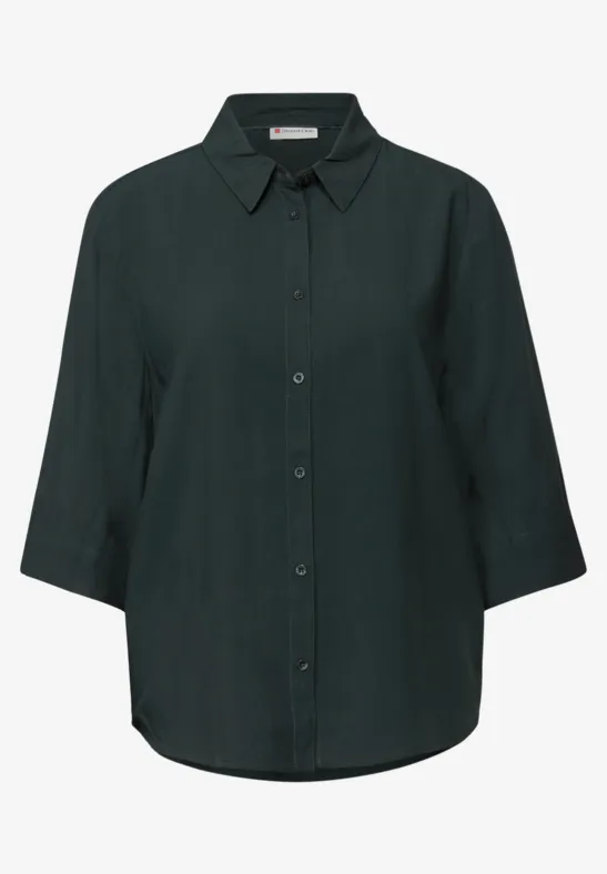 Hemdbluse evernight green