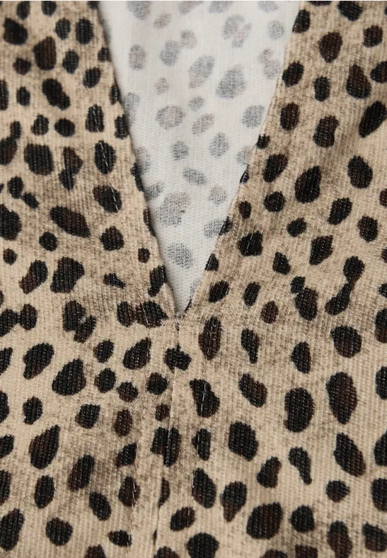 Corduroy blouse in leo look null