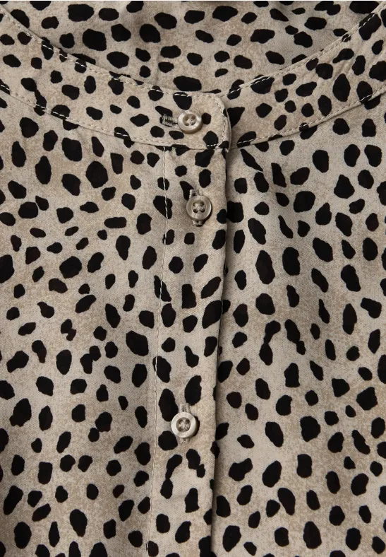 Leo blouse met taping details null
