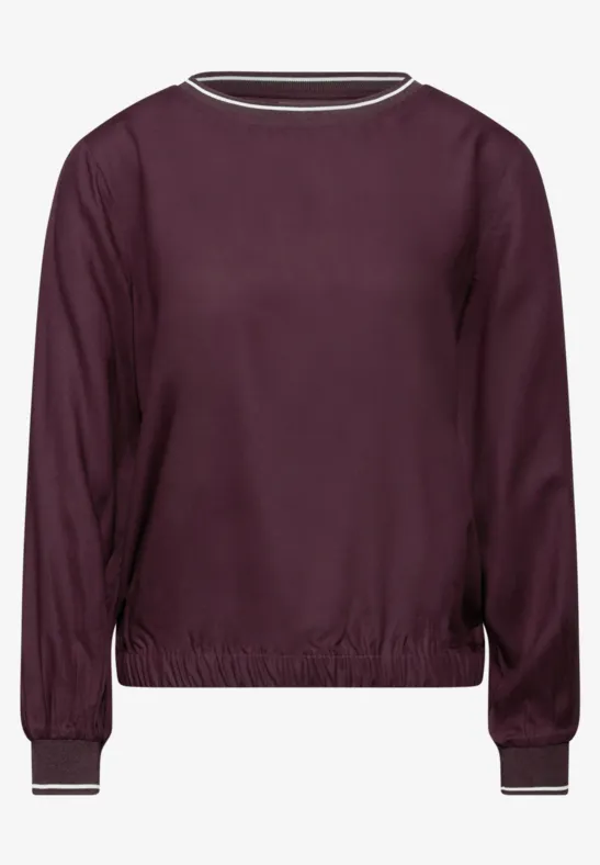 Blouse avec détails de bande Jazz Berry
