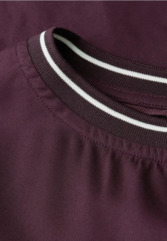 Blouse avec détails de bande Jazz Berry
