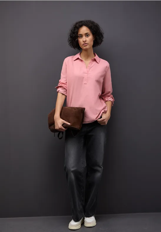 Corduroy blouse powder pink