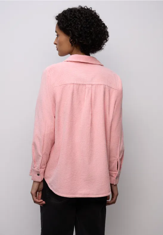 Chemisier en velours côtelé powder pink