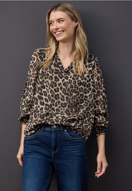 Chiffon tuniek met tape null