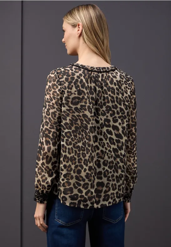 Chiffon tuniek met tape null