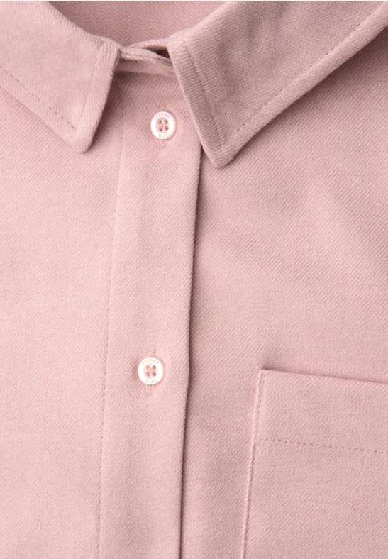 Blouse mélangée avec bande powder pink mel.