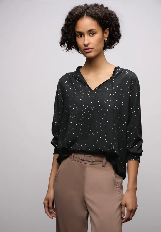 Gemusterte Tunika Black